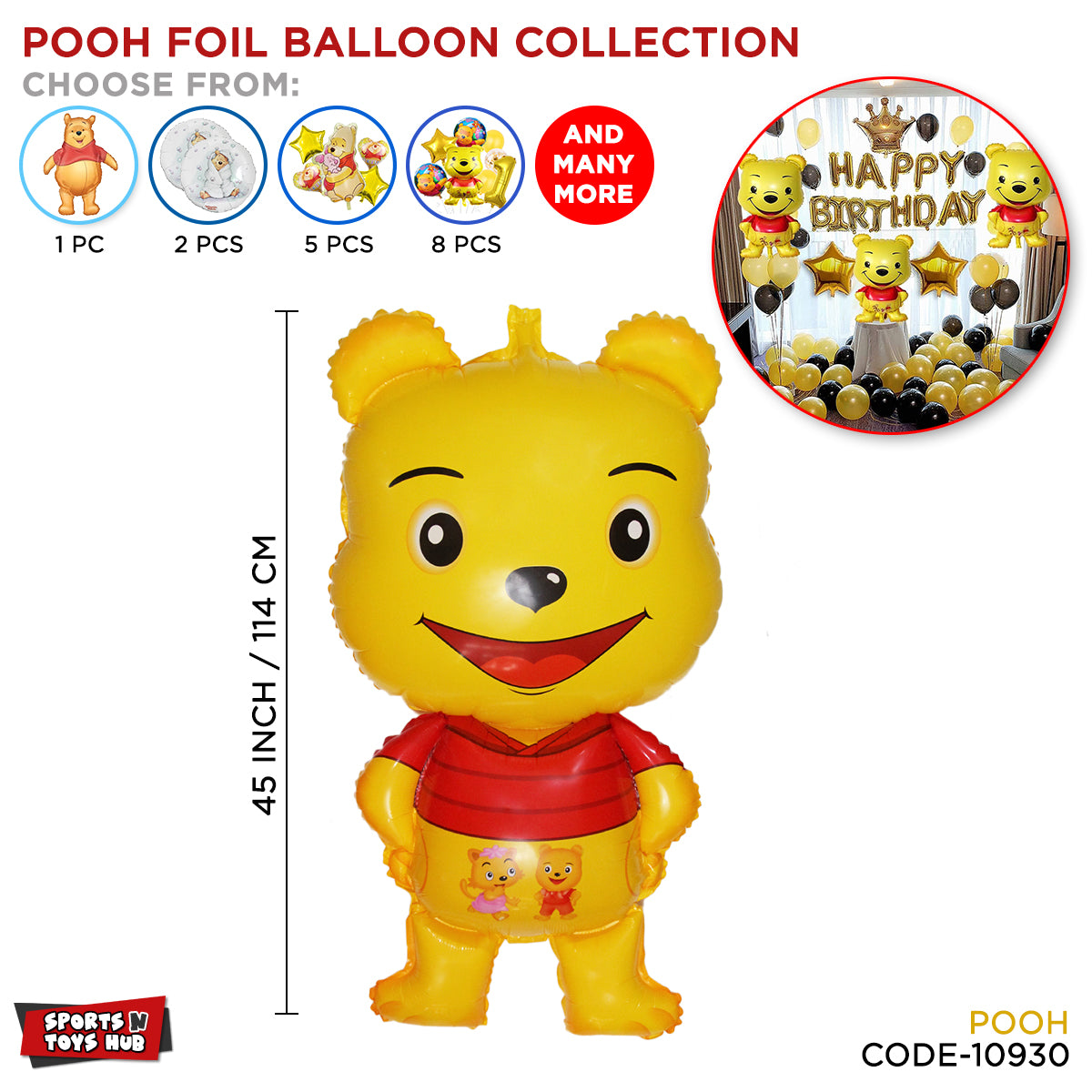 Jumbo Win-nie The P_o_o_h Foil Balloon