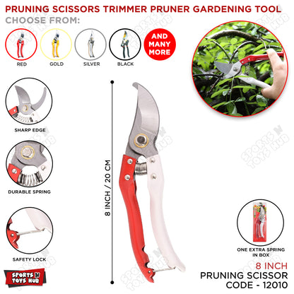 Pruning Scissors Garden Shears – Heavy Duty Plant Trimmer & Pruner Tool for Gardening