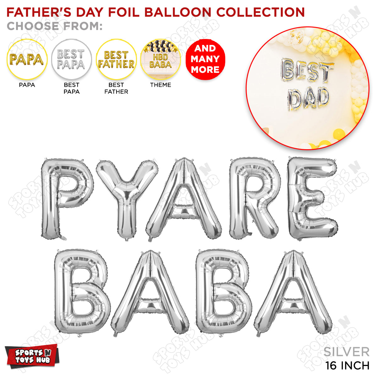Pyare Baba Foil Letter Collection