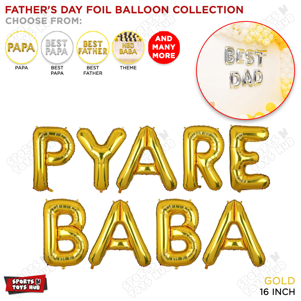 Pyare Baba Foil Letter Collection