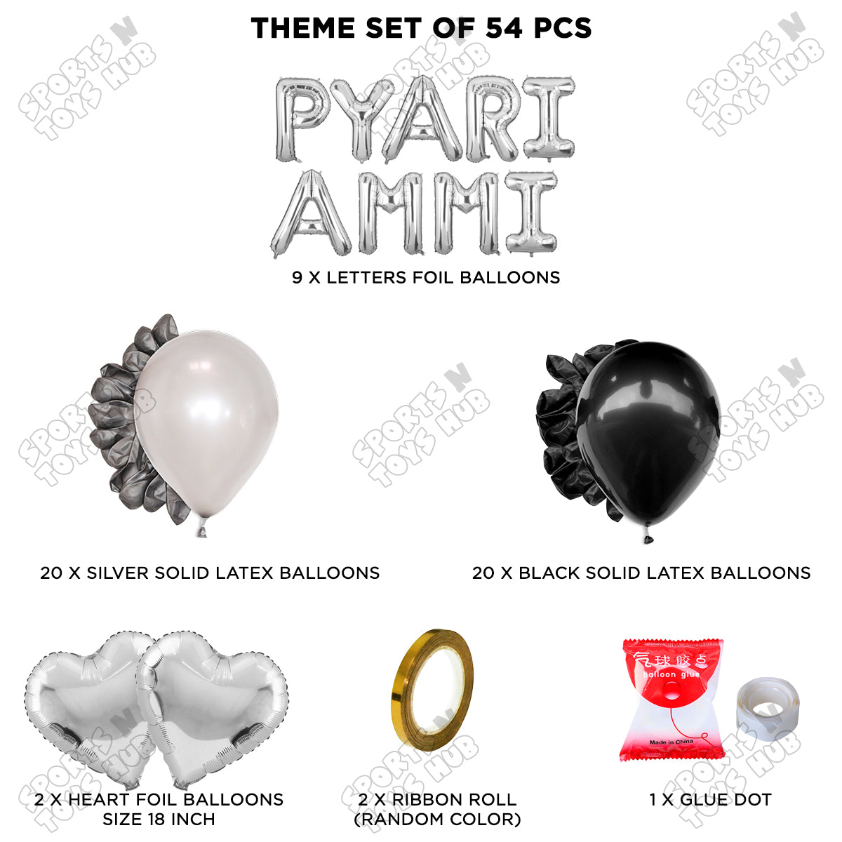 Pyari Ammi Foil Letter Garland Theme Collection