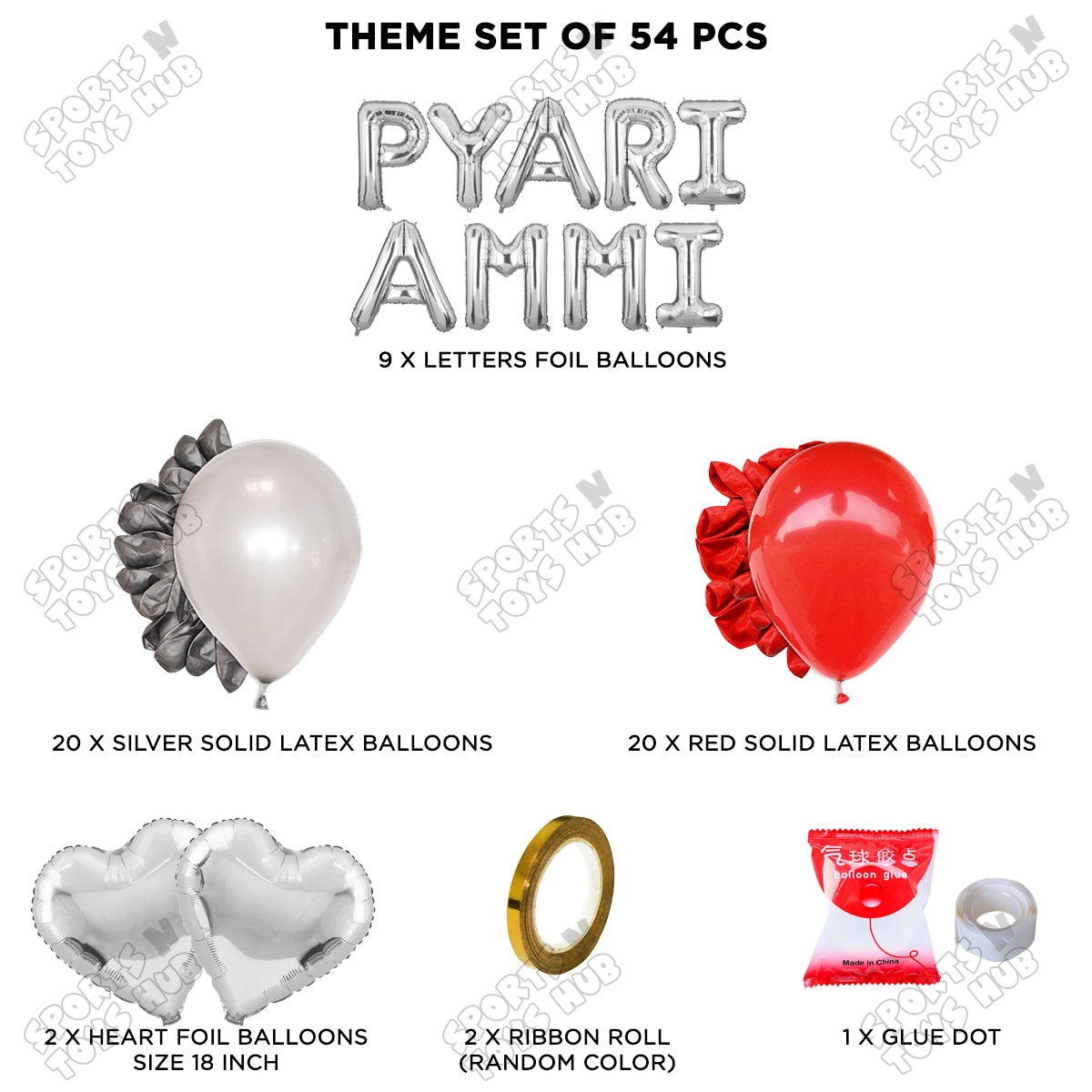 Pyari Ammi Foil Letter Garland Theme Collection