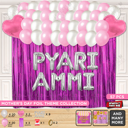 Pyari Ammi Foil Letter Curtain Theme Collection