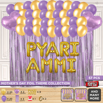 Pyari Ammi Foil Letter Curtain Theme Collection
