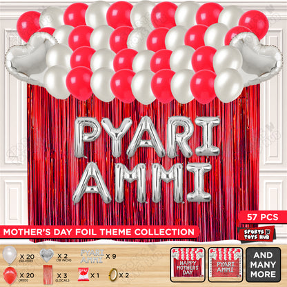 Pyari Ammi Foil Letter Curtain Theme Collection