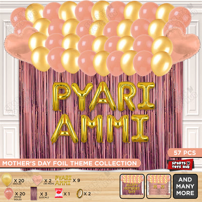 Pyari Ammi Foil Letter Curtain Theme Collection