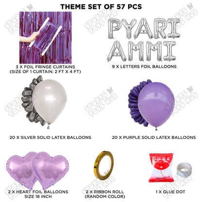 Pyari Ammi Foil Letter Curtain Theme Collection