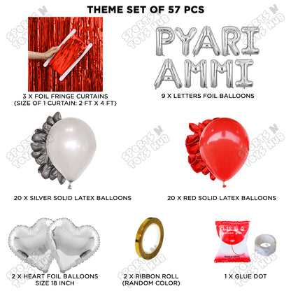 Pyari Ammi Foil Letter Curtain Theme Collection