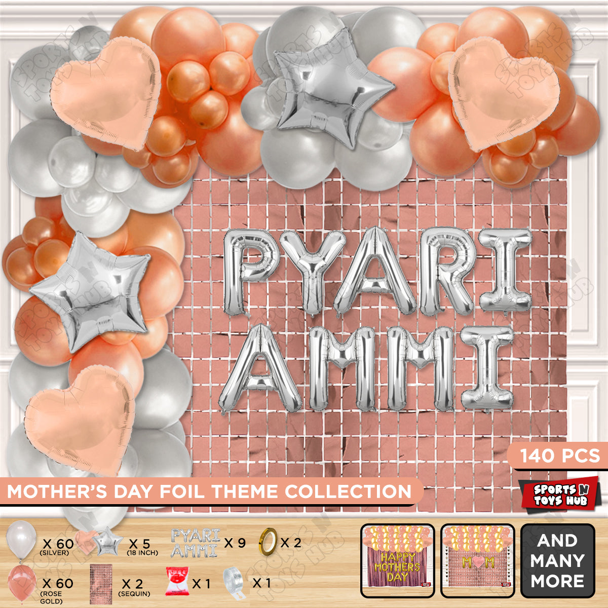 Pyari Ammi Foil Letter Arch Theme Collection