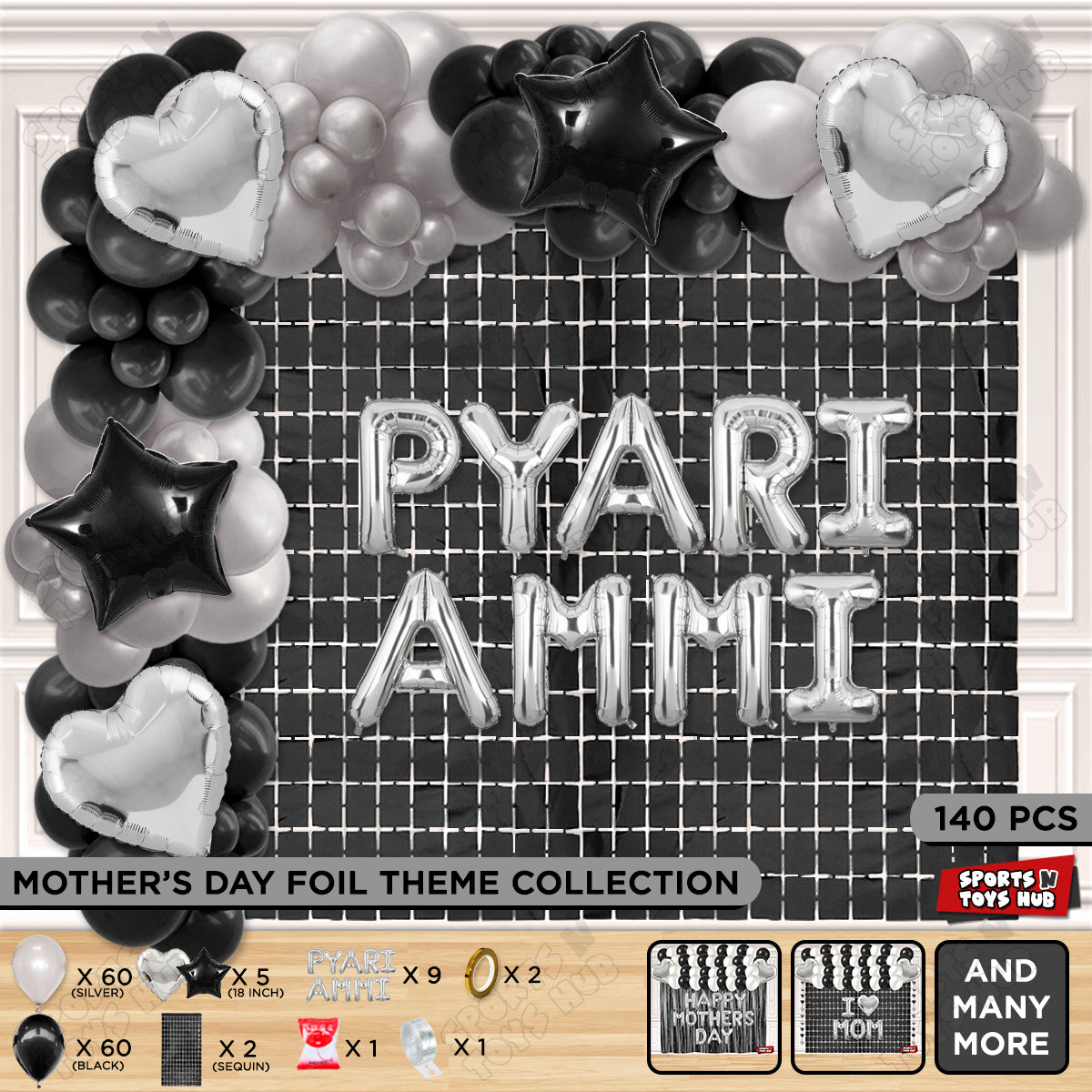 Pyari Ammi Foil Letter Arch Theme Collection