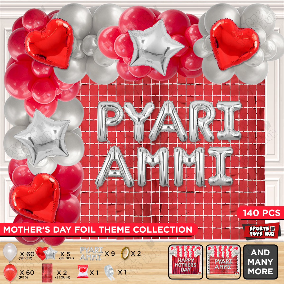 Pyari Ammi Foil Letter Arch Theme Collection