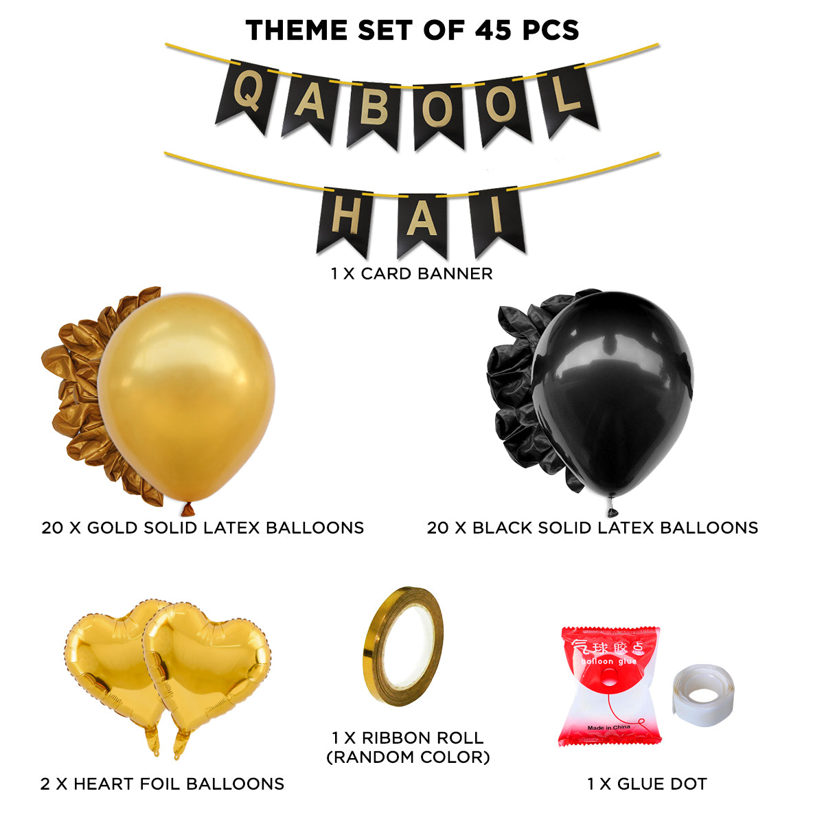 Qabool Hai Card Banner Theme Without Curtain