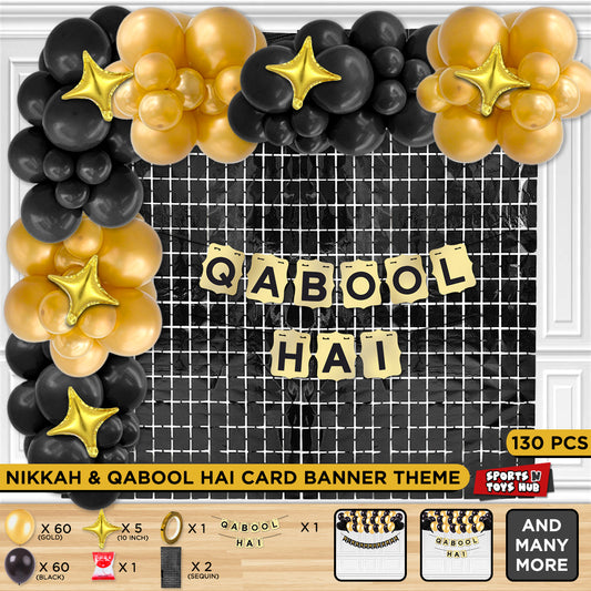 Qabool Hai Shinny Card Banner Arch Theme