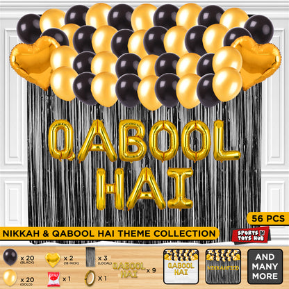 Qabool Hai Letter Theme With Curtain