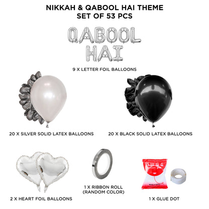 Qabool Hai Letter Theme Without Curtain