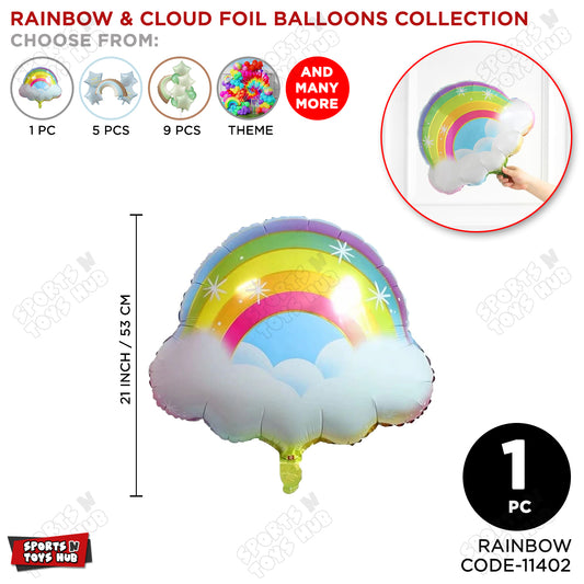 Rainbow Cloud Foil Balloon – 21 Inch