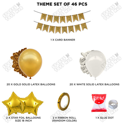Ramadan Kareem Gold Card Banner Theme Collection