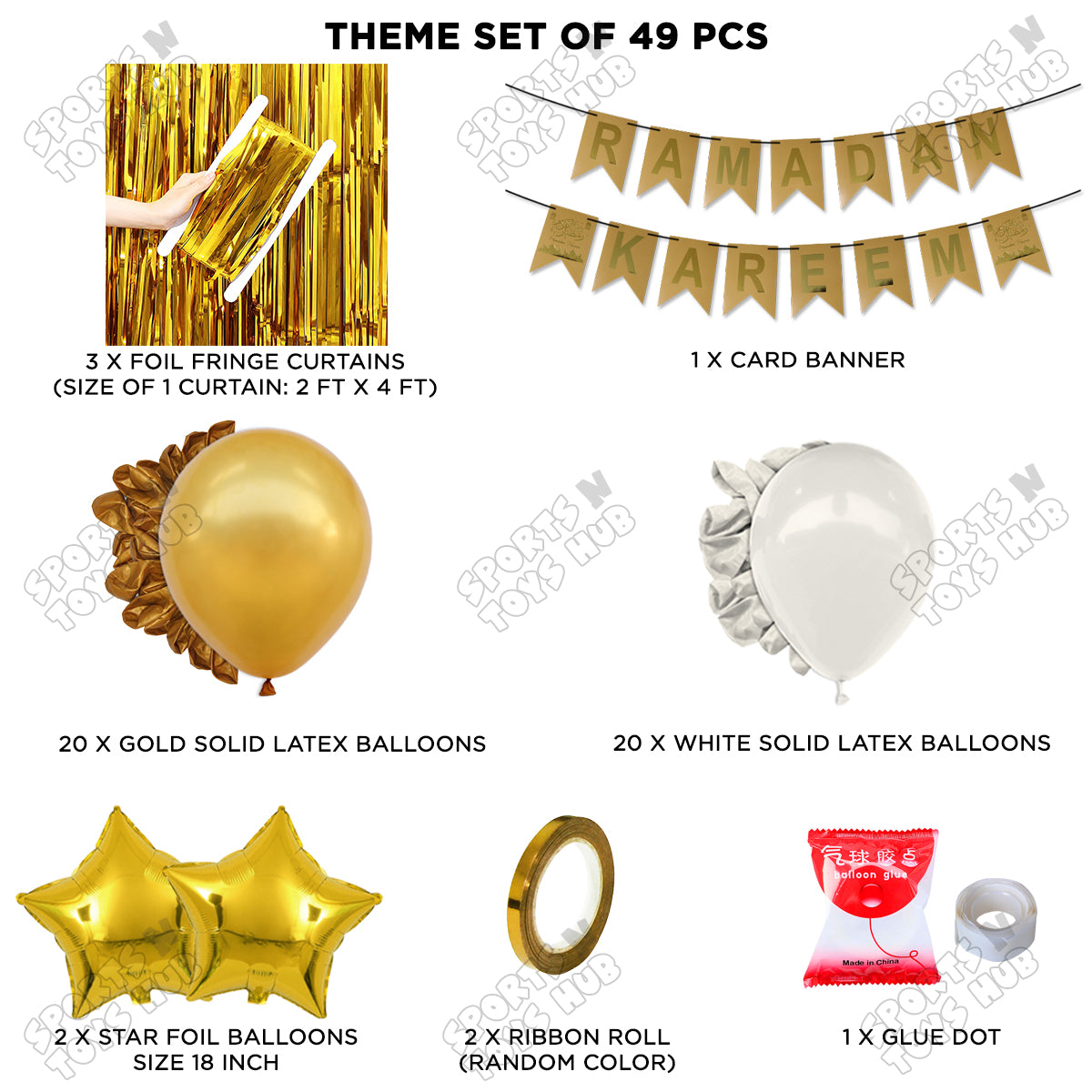 Ramadan Kareem Gold Card Banner Theme Collection