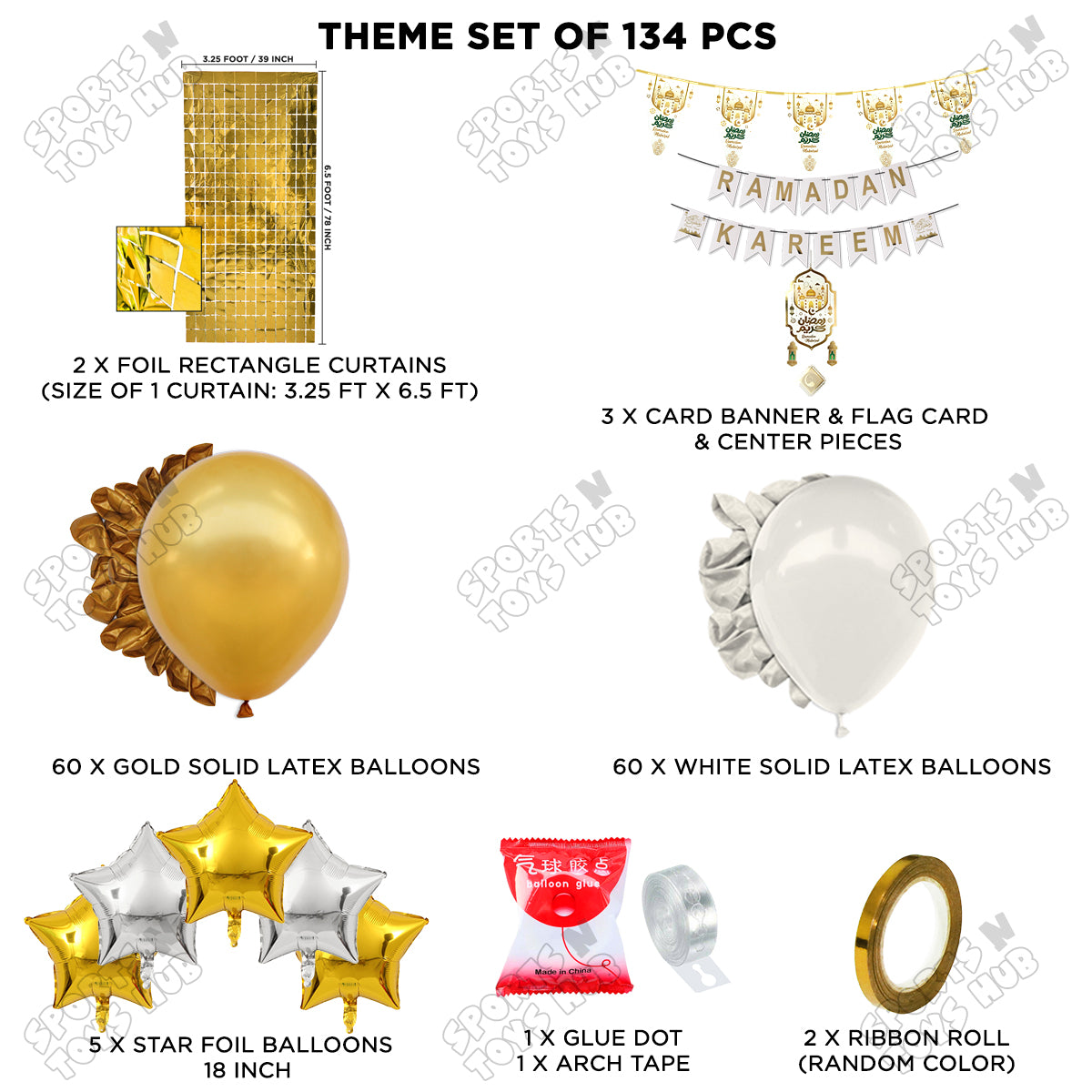 Ramadan Kareem White Card Banner Arch Theme