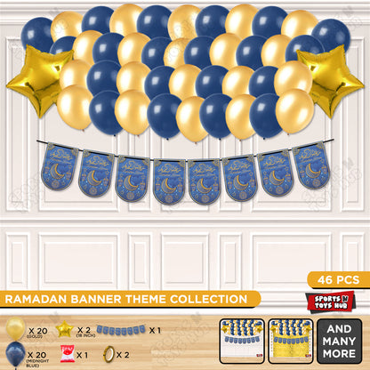 Ramadan Kareem Card Banner Theme Collection - Blue