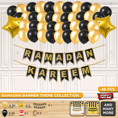 Ramadan Kareem Shinny Card Banner Theme Collection
