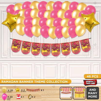 Ramadan Kareem Card Banner Theme Collection - Deep Pink