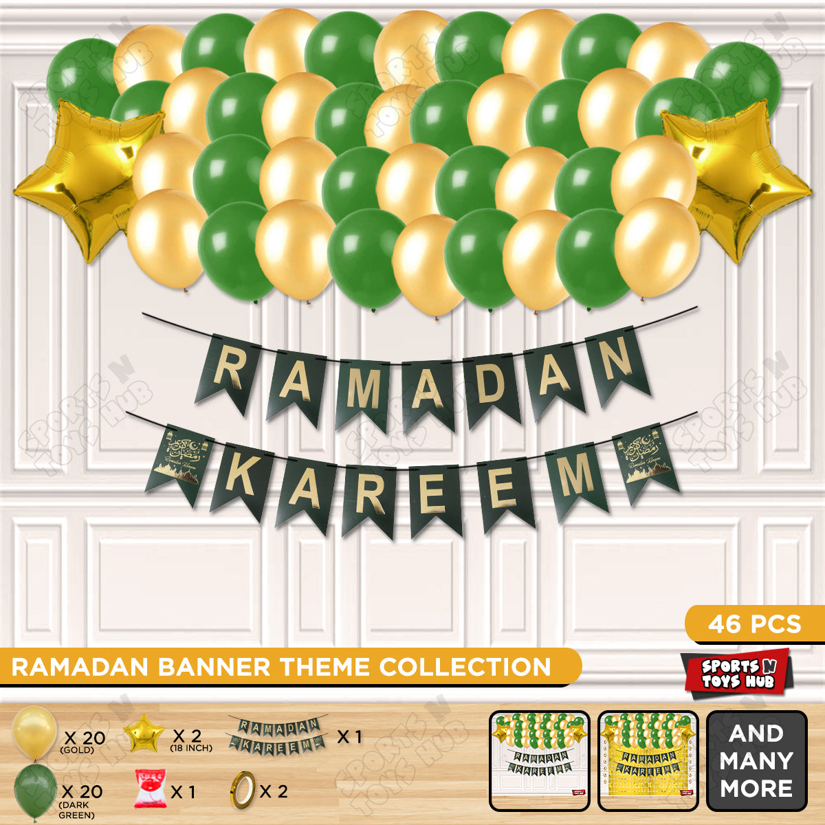 Ramadan Kareem Card Banner Theme Collection - Green
