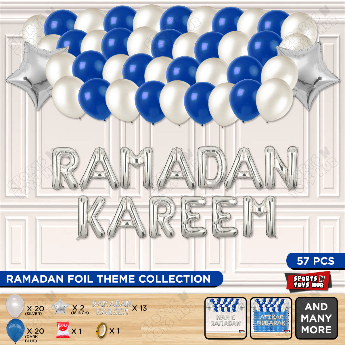 Ramadan Kareem Foil Balloon Garland Theme Collection