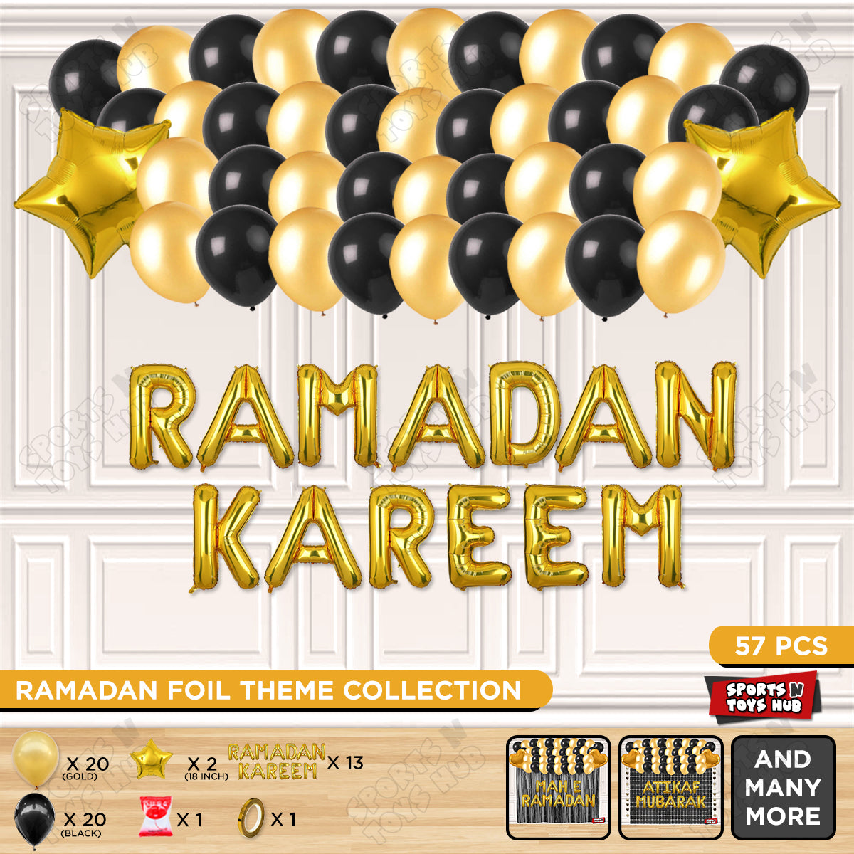 Ramadan Kareem Foil Balloon Garland Theme Collection
