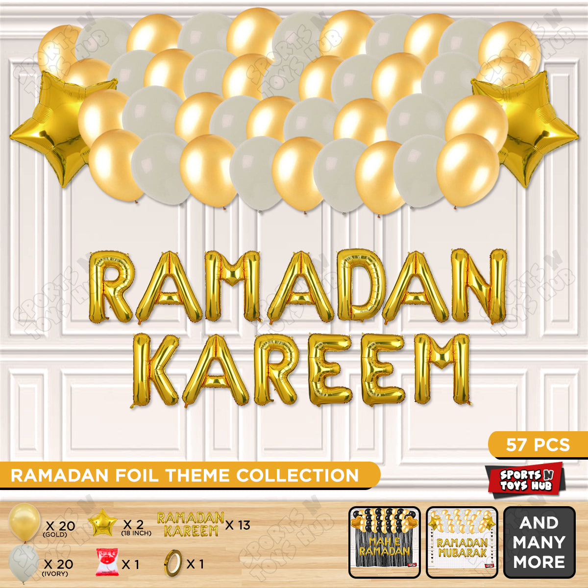 Ramadan Kareem Foil Balloon Garland Theme Collection