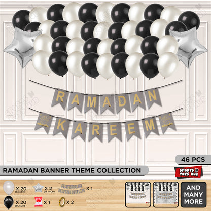 Ramadan Kareem Card Banner Theme Collection - Silver