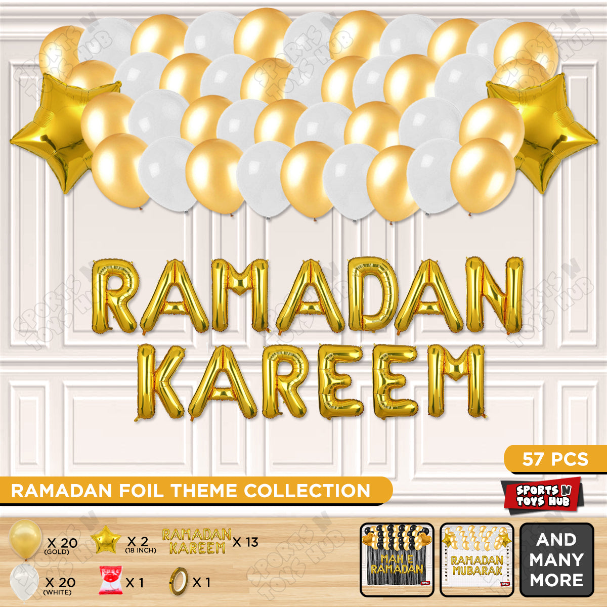 Ramadan Kareem Foil Balloon Garland Theme Collection