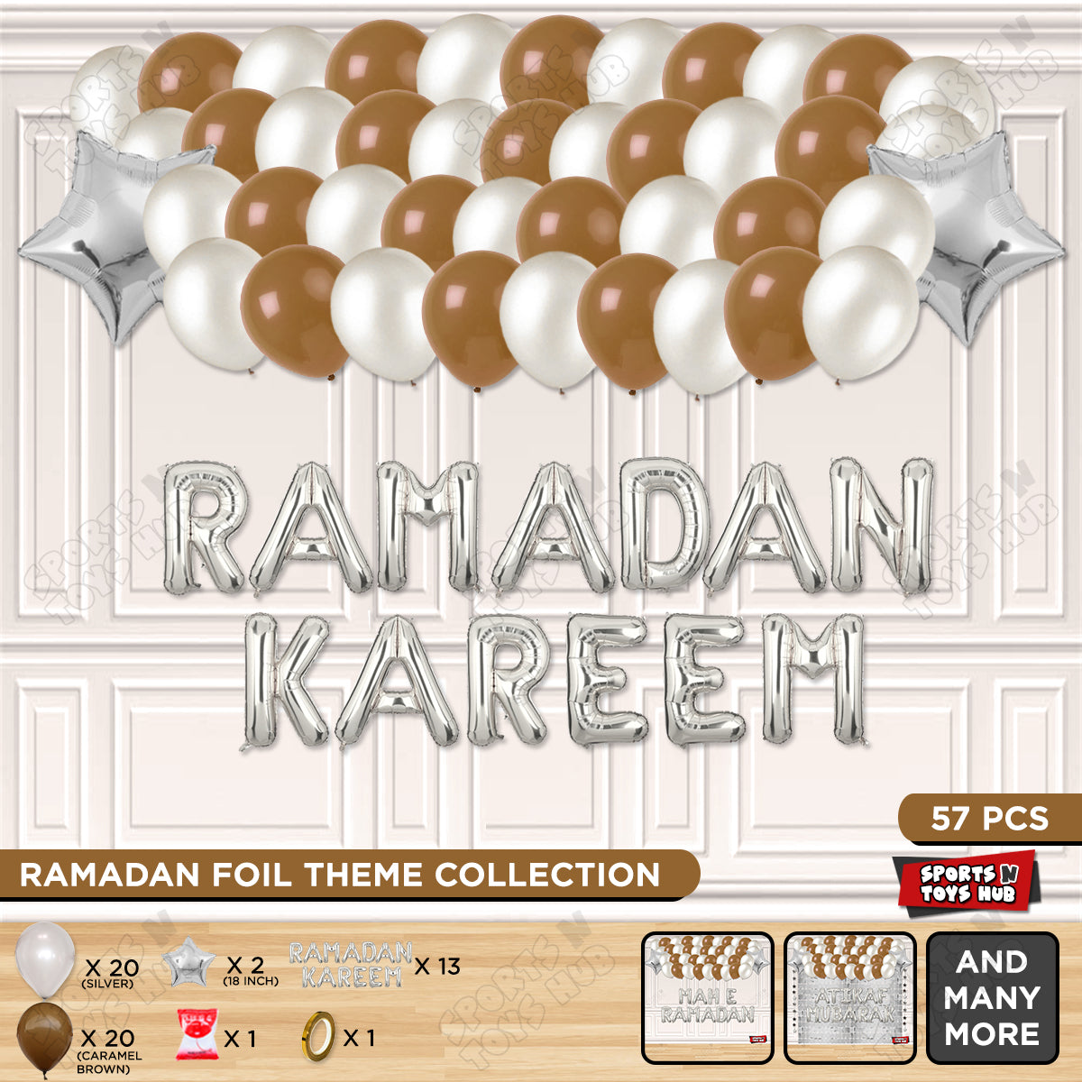 Ramadan Kareem Foil Balloon Garland Theme Collection