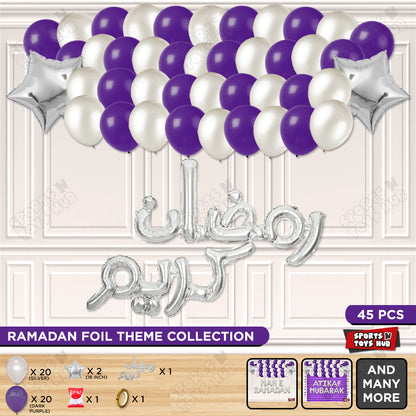 Ramadan Kareem Urdu Script Text Foil Balloon Garland Theme Collection