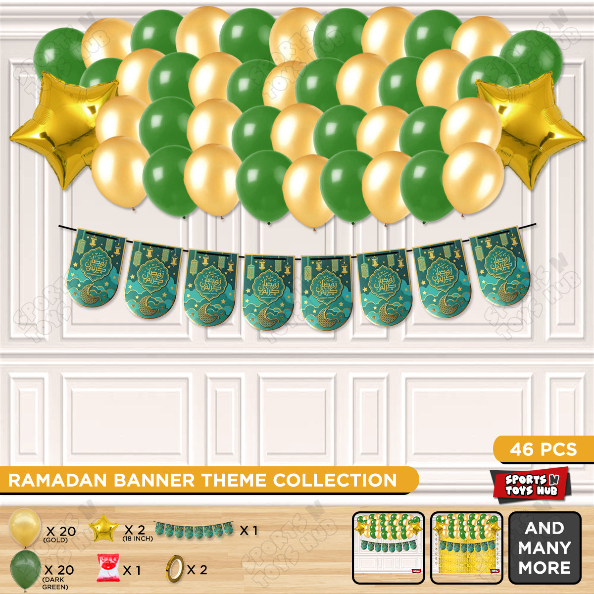 Ramadan Kareem Card Banner Theme Collection - Green