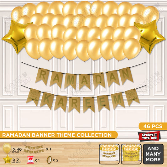 Ramadan Kareem Card Banner Theme Collection - Gold