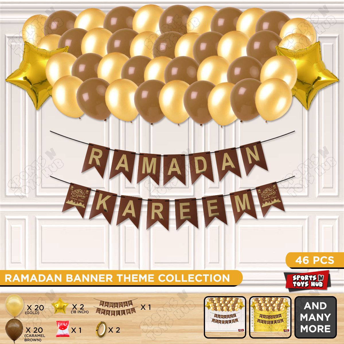 Ramadan Kareem Card Banner Theme Collection - Brown