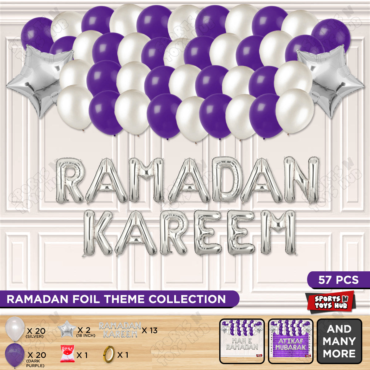Ramadan Kareem Foil Balloon Garland Theme Collection