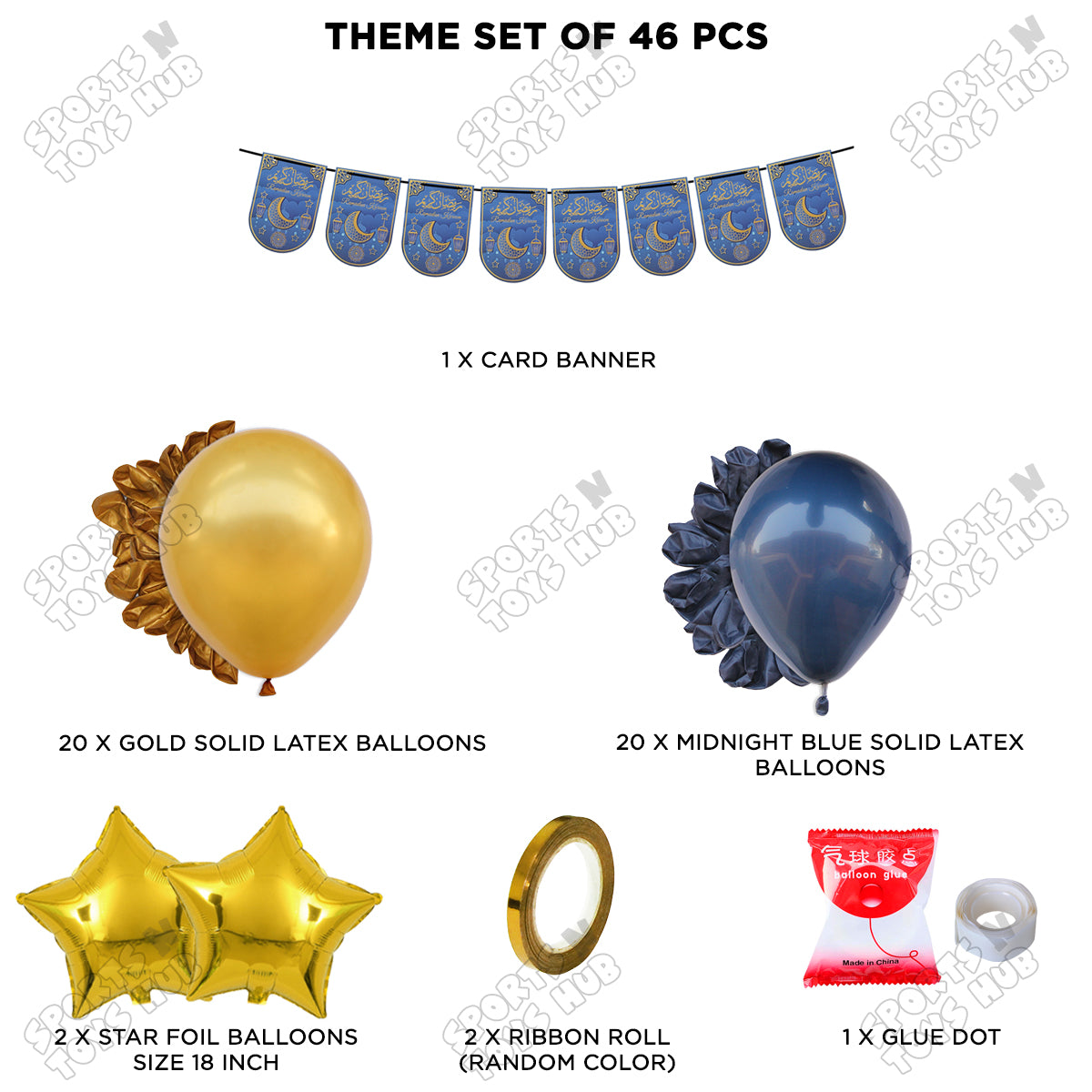 Ramadan Kareem Card Banner Theme Collection - Blue