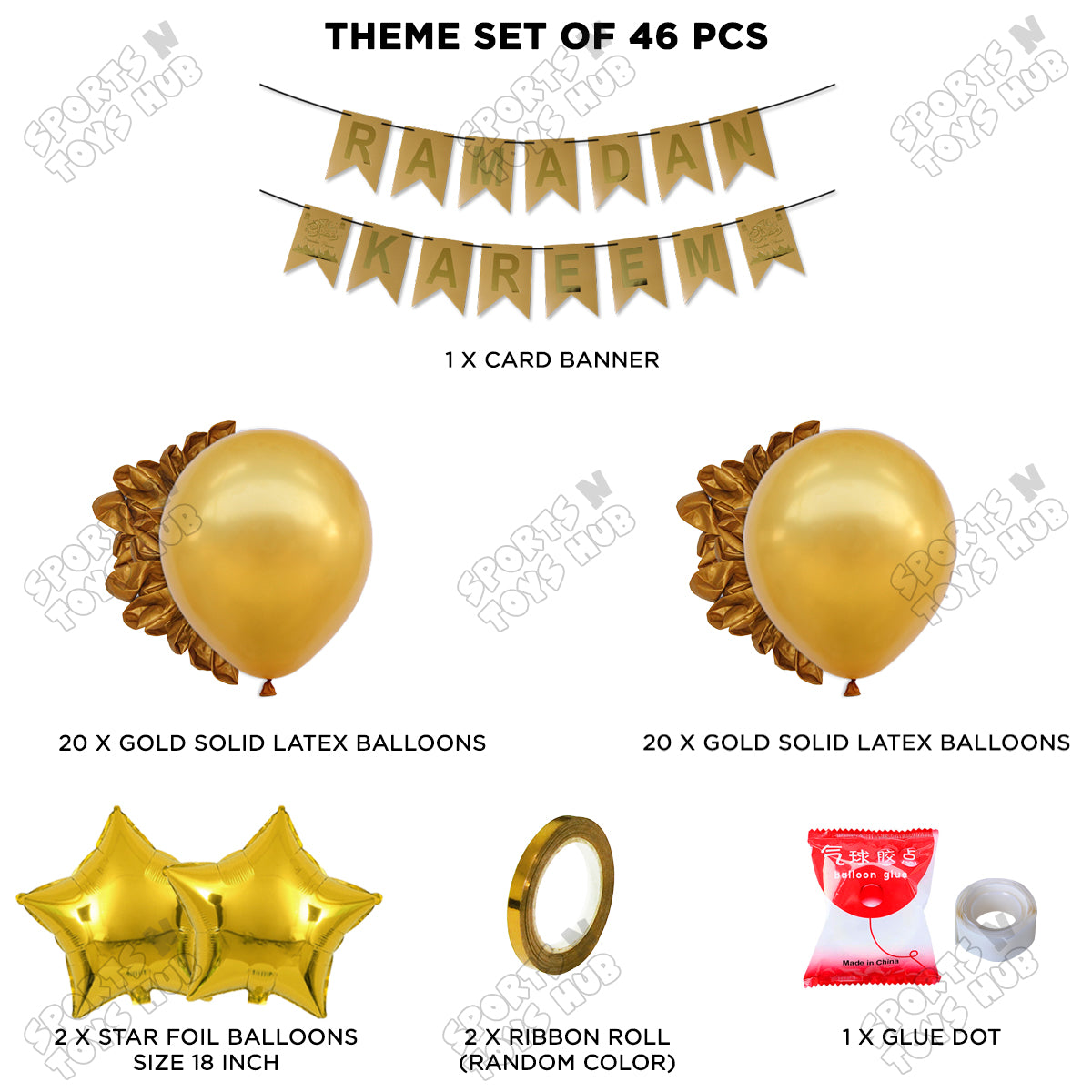 Ramadan Kareem Card Banner Theme Collection - Gold