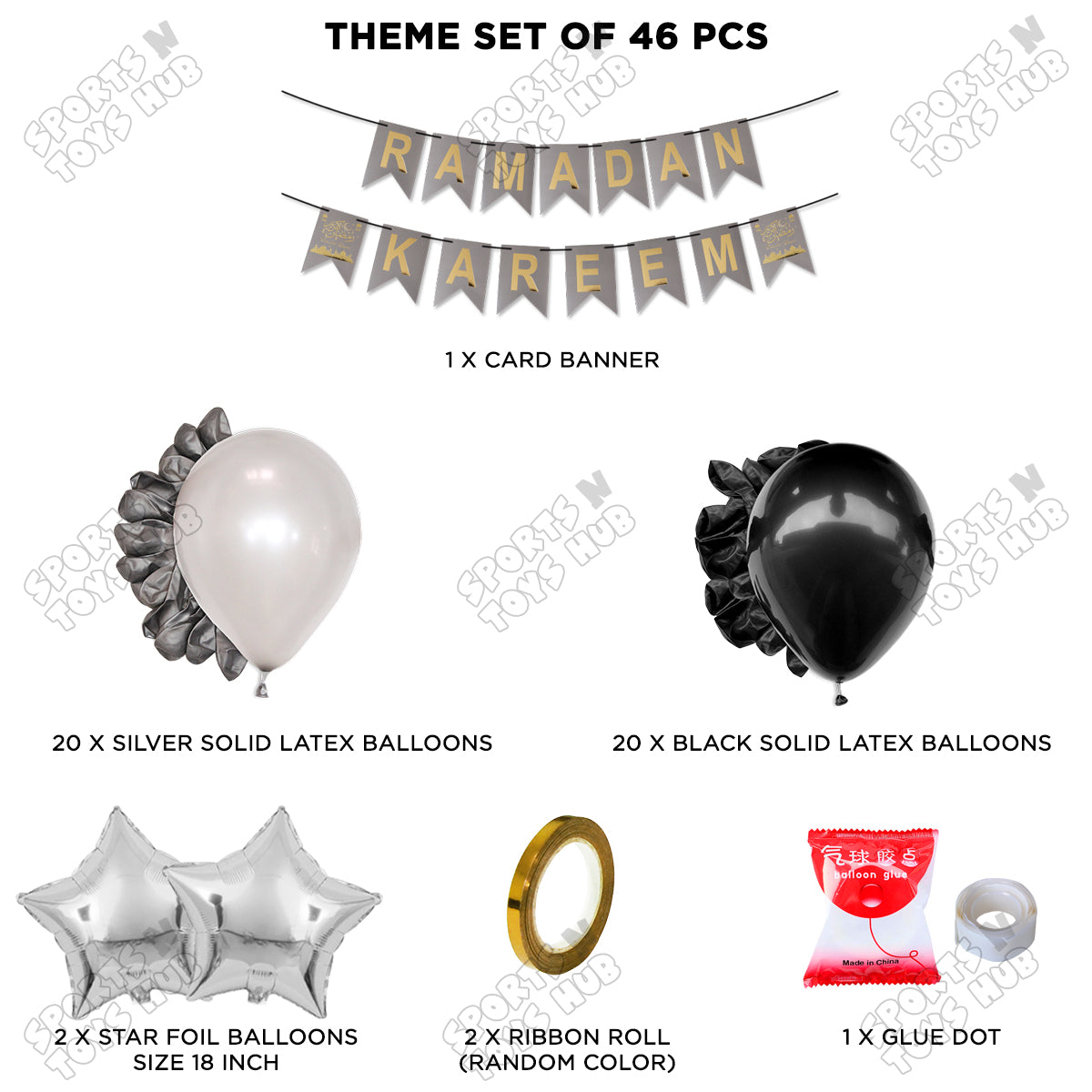 Ramadan Kareem Card Banner Theme Collection - Silver