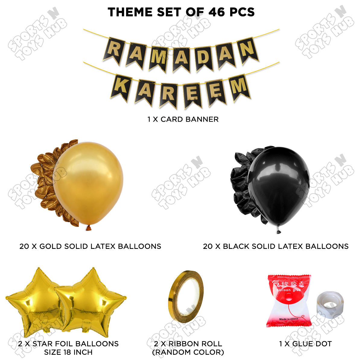 Ramadan Kareem Shinny Card Banner Theme Collection