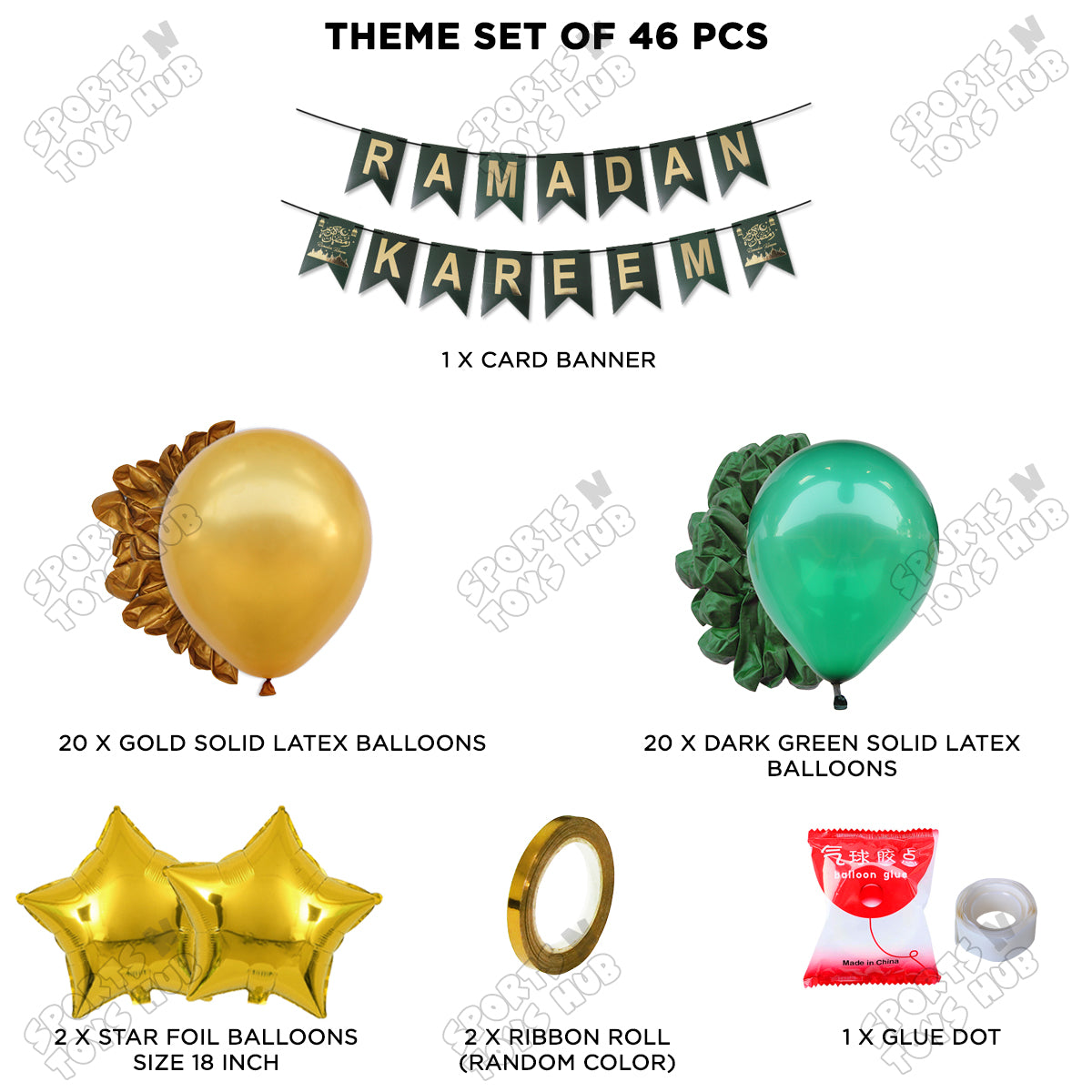Ramadan Kareem Card Banner Theme Collection - Green