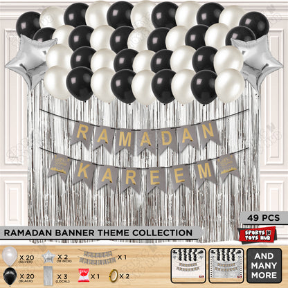 Ramadan Kareem Card Banner Theme Collection - Silver