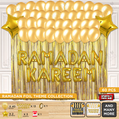 Ramadan Kareem Foil Balloon Curtain Theme Collection
