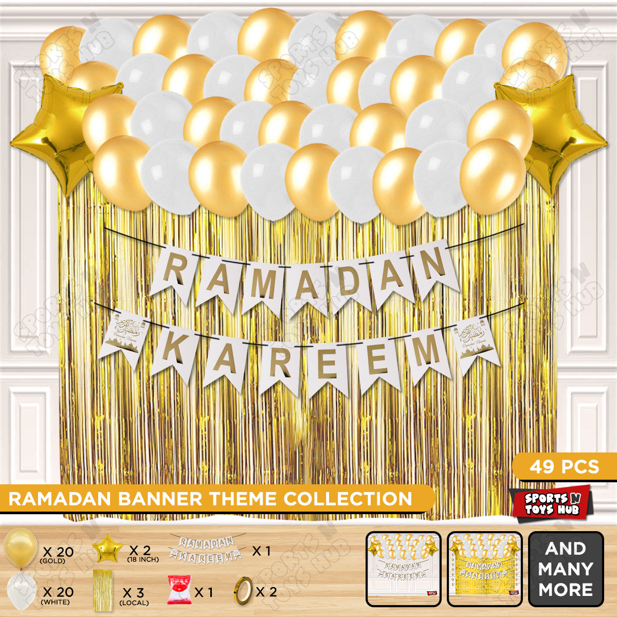 Ramadan Kareem Card Banner Theme Collection - White