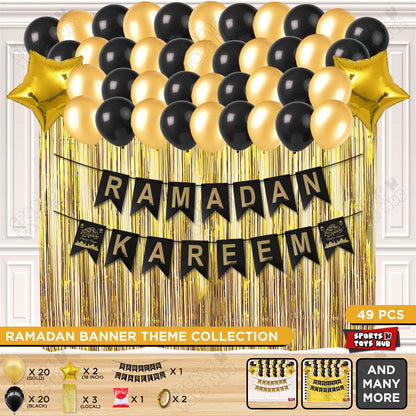 Ramadan Kareem Card Banner Theme Collection - Black