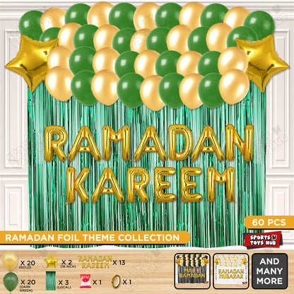 Ramadan Kareem Foil Balloon Curtain Theme Collection