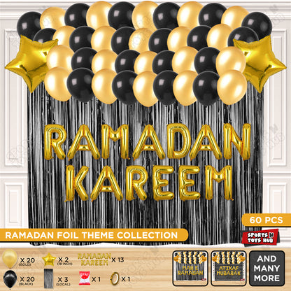 Ramadan Kareem Foil Balloon Curtain Theme Collection