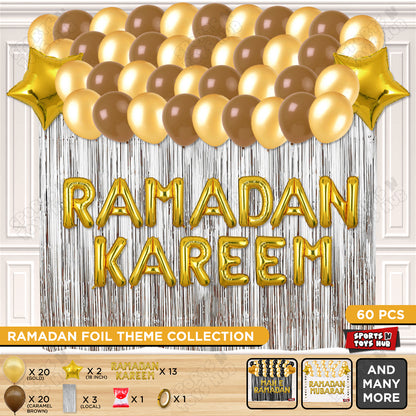 Ramadan Kareem Foil Balloon Curtain Theme Collection